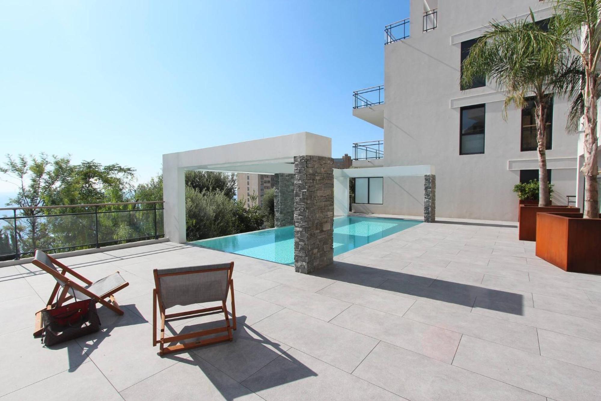 Luxurious Apartments Monaco&Seaview, Infinitypool&Parking Beausoleil Exteriör bild